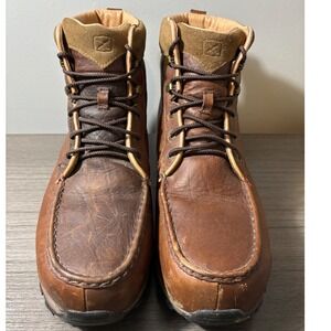 Twisted X 4" Waterproof Moc Toe Work Hike Boots Composite Toe Size 14M MHKWC02